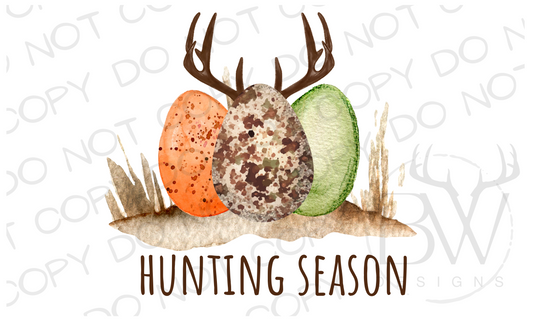Hunting Season Easter Deer Hunting Digital Download PNG