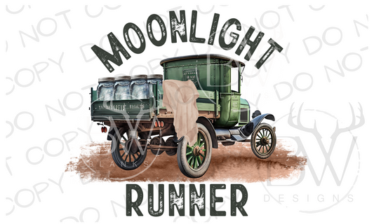 Moonlight Runner Moonshine Digital Download PNG