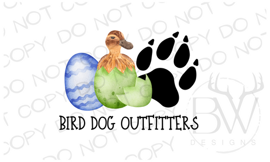 Bird Dog Outfitters Easter Duck Hunting Digital Download PNG