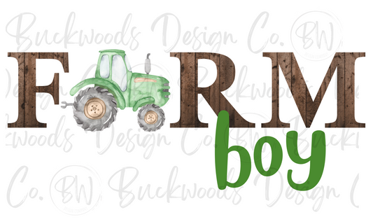 Farm Boy Digital Download PNG