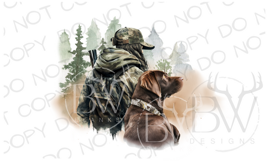 Hunter Hunting Digital Download PNG