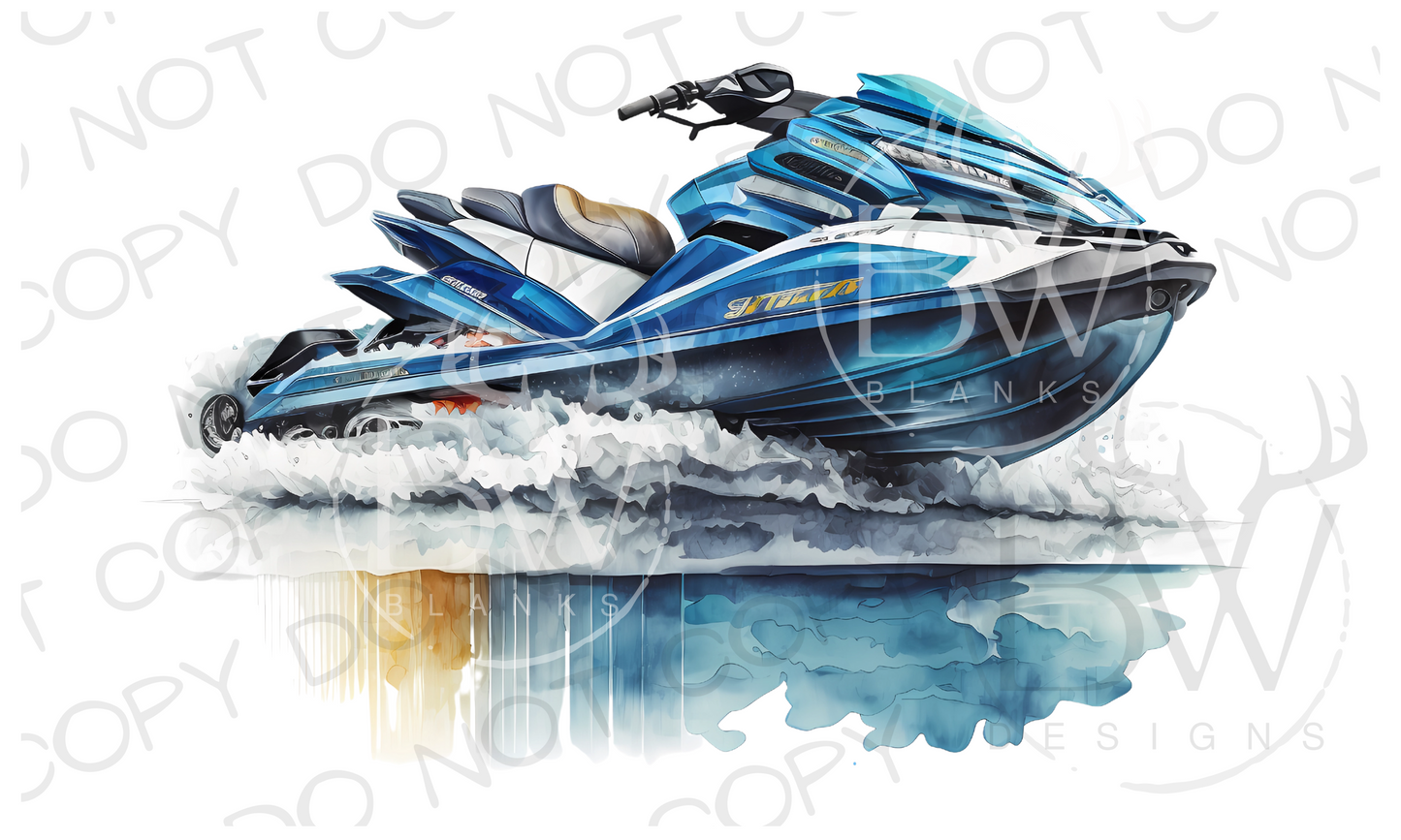 Jet Ski Summer Digital Download PNG