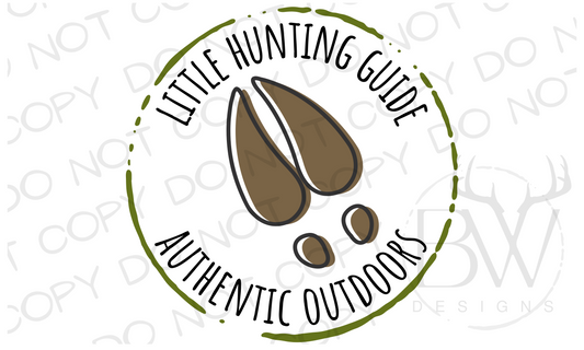 Little Hunting Guide Deer Hunting Digital Download PNG