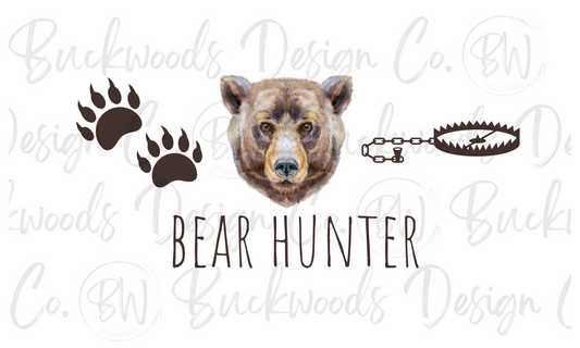 Bear Hunter Bear Hunting Digital Download PNG