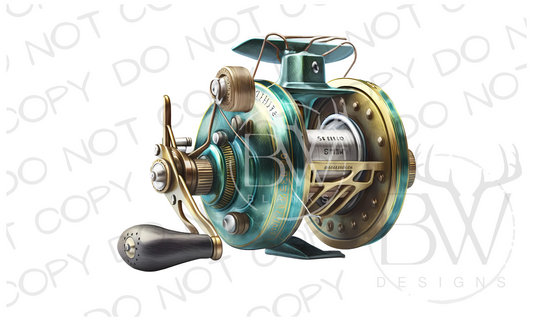 Fishing Reel Fishing Digital Download PNG