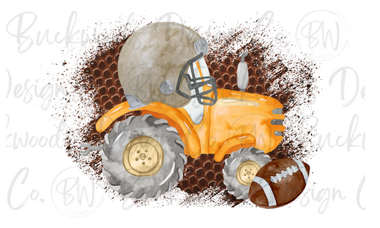 Football Tractor Digital Download PNG