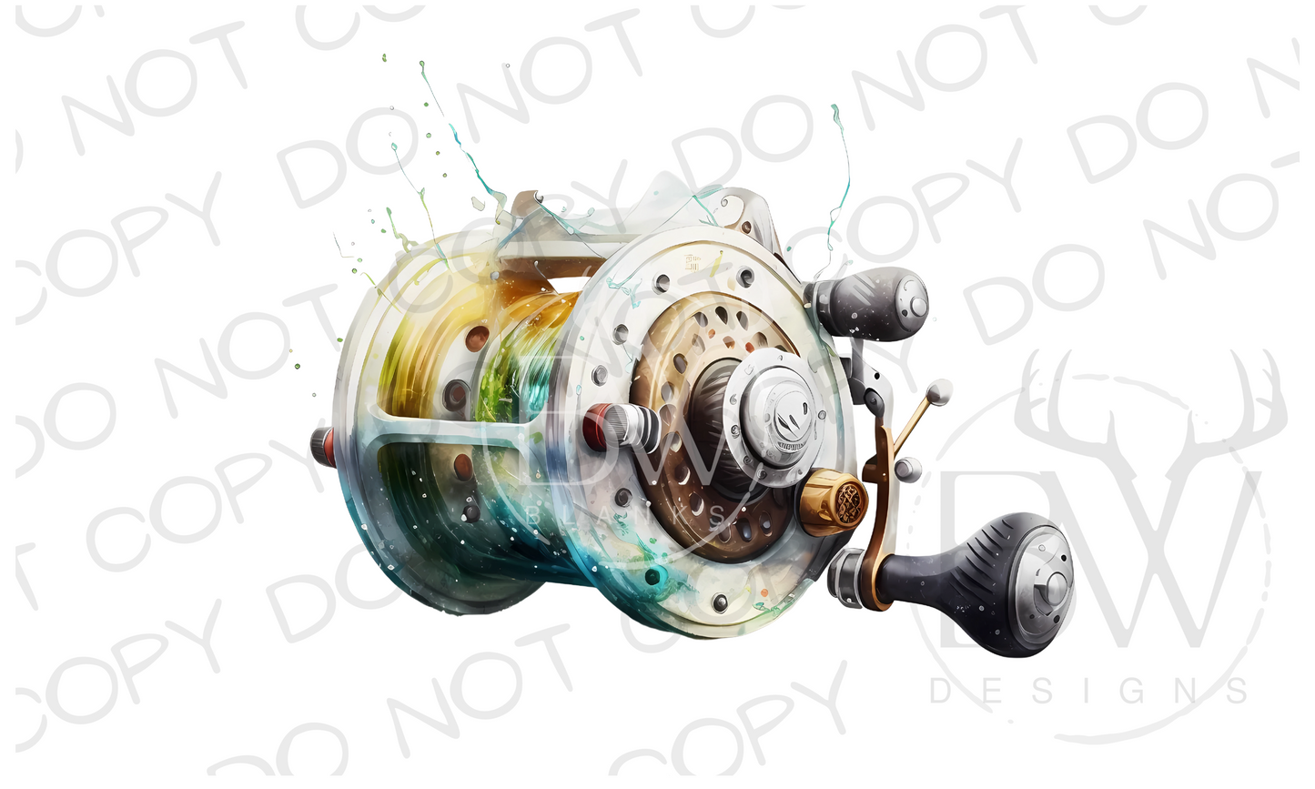 Fishing Reel Fishing Digital Download PNG