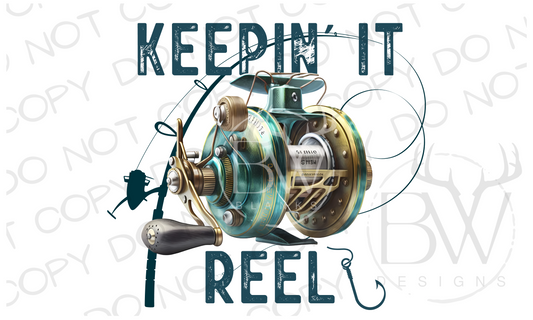 Keepin' It Reel Fishing Digital Download PNG