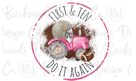 Football Tractor Digital Download PNG