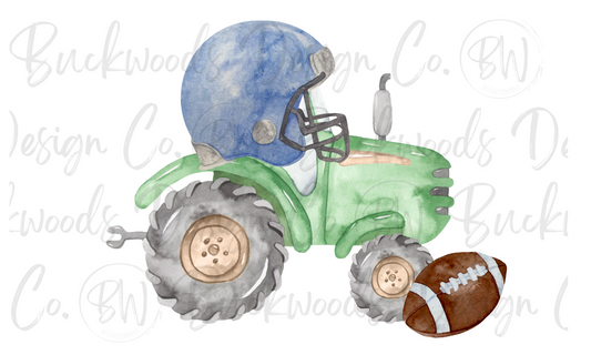 Football Tractor Digital Download PNG