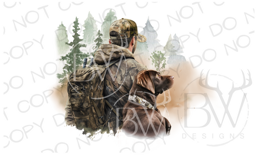 Hunter Hunting Digital Download PNG