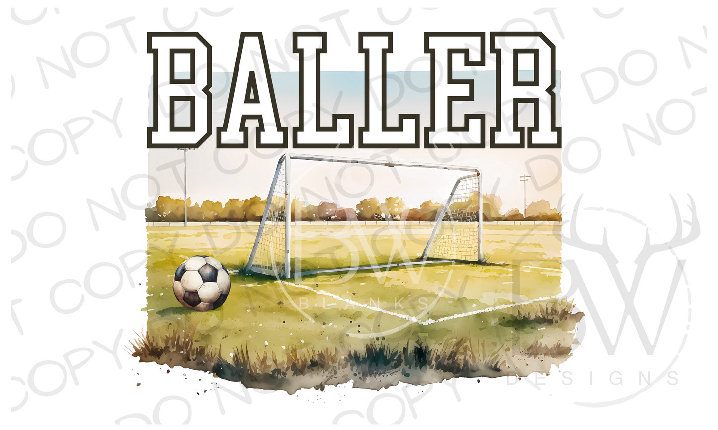 Baller Soccer Digital Download PNG