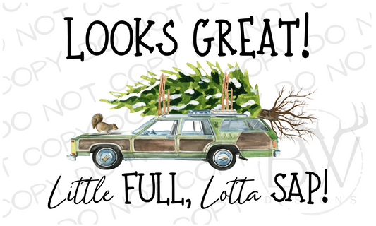 Little Full Lotta Sap Christmas Family Vacation Digital Download PNG