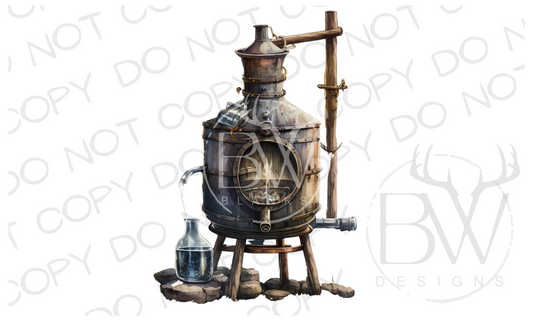 Moonshine Still Moonshine Digital Download PNG