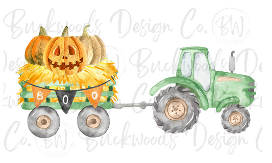 Tractor Halloween Digital Download PNG