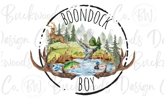 Boondock Boy Digital Download PNG