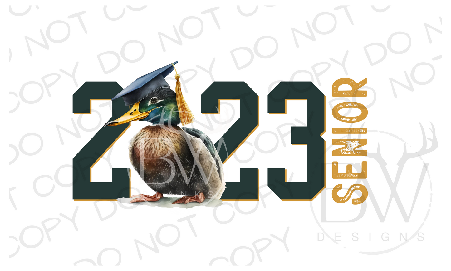 2023 Senior Duck Graduation Digital Download PNG