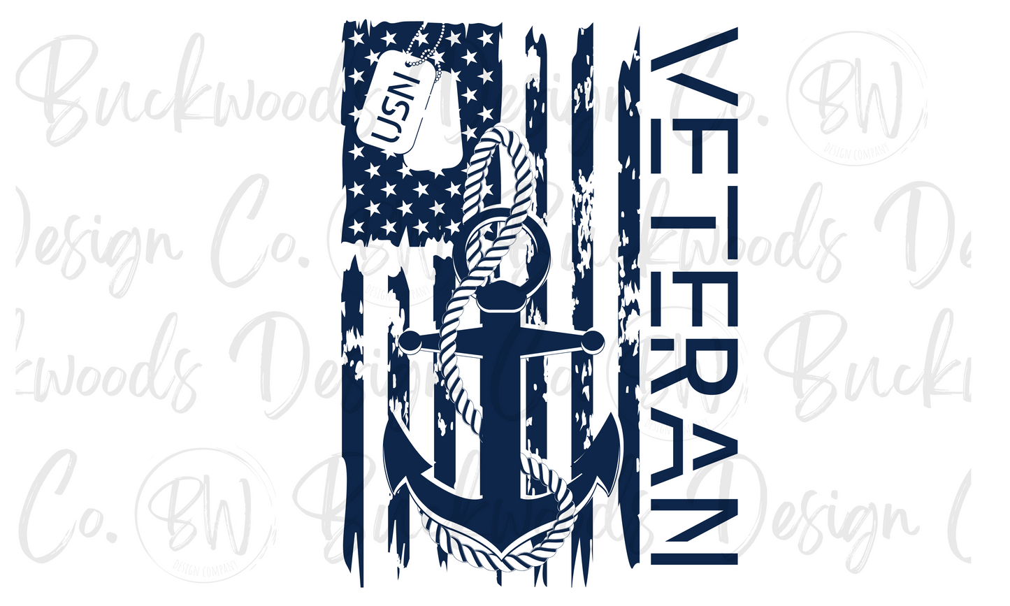 Navy Veteran Digital Download PNG