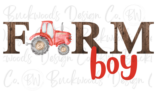 Farm Boy Digital Download PNG