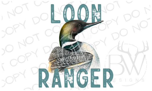 Loon Ranger Lake Loon Digital Download PNG