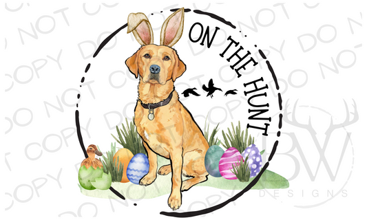 On the Hunt Easter Duck Hunting Digital Download PNG