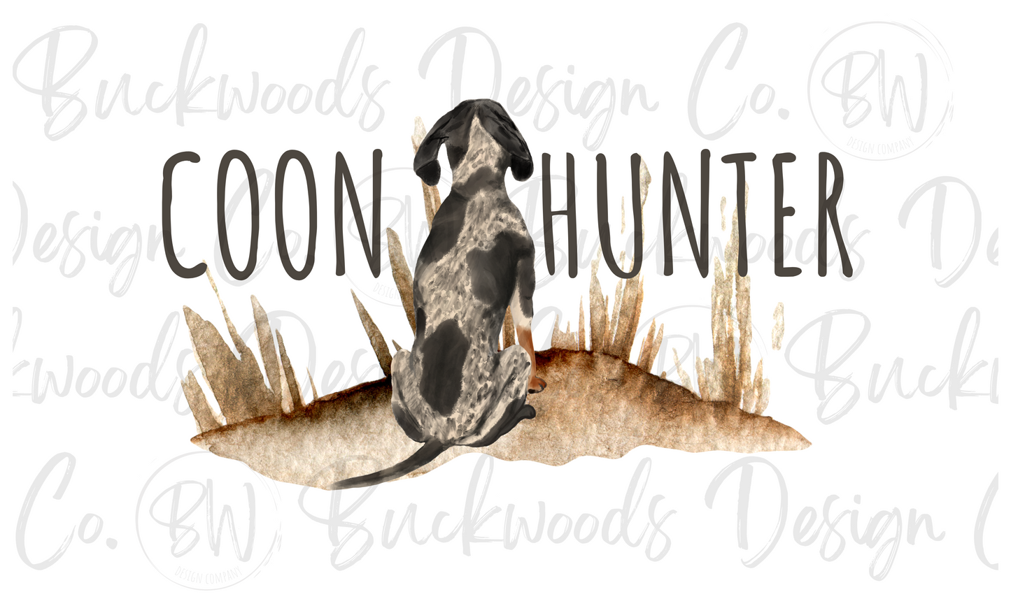 Coon Hunting Digital Download PNG