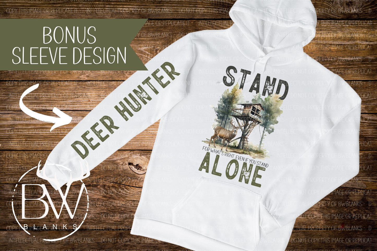 3-Pack Stand Alone Deer Hunting Digital Download PNG