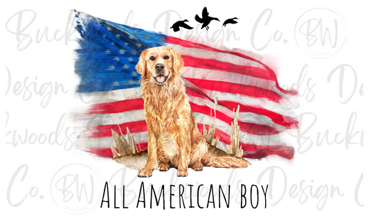 All American Boy Duck Hunting Digital Download PNG