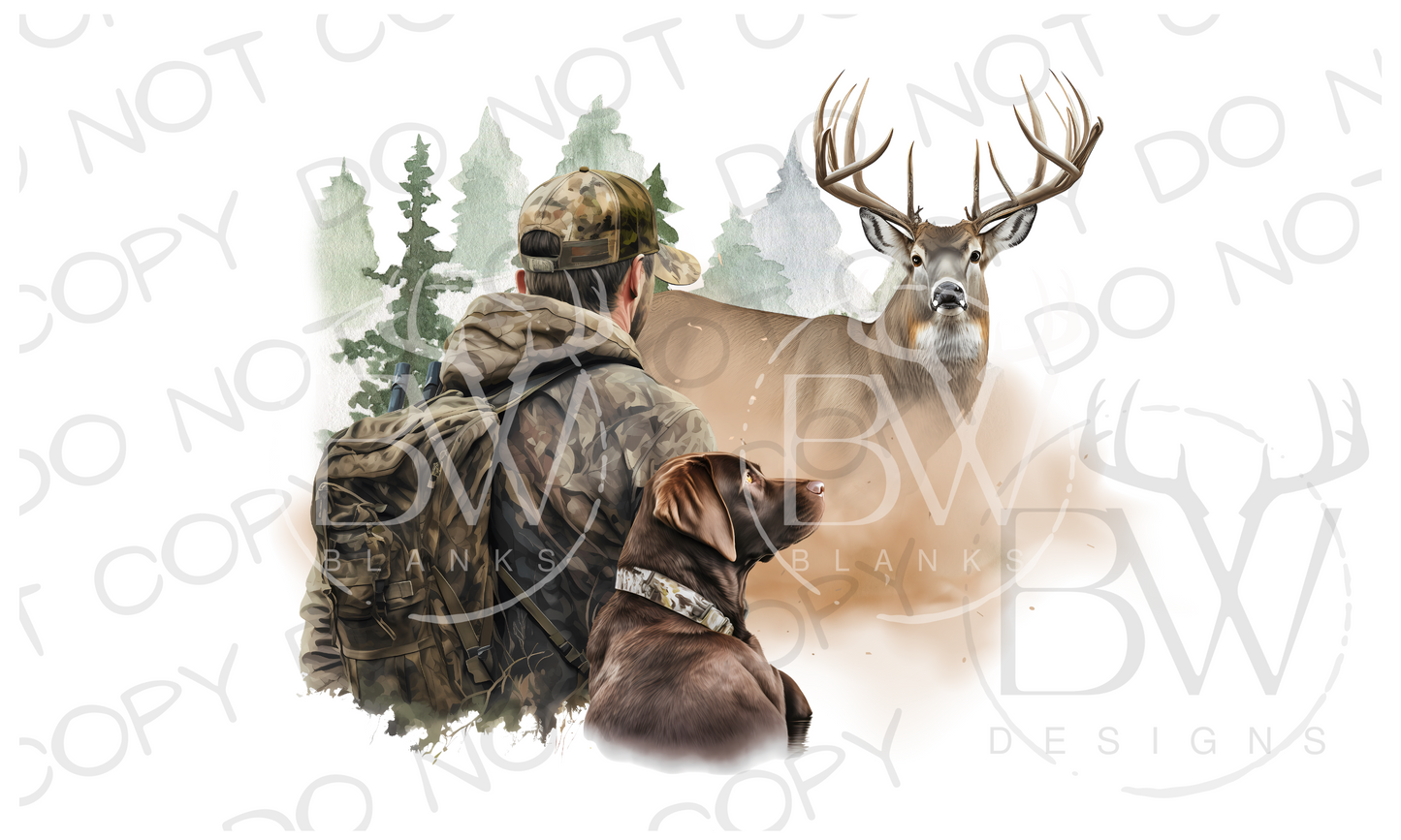 Hunter Hunting Digital Download PNG