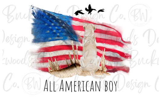 All American Boy Duck Hunting Digital Download PNG