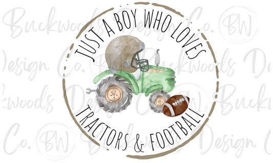 Football Tractor Digital Download PNG