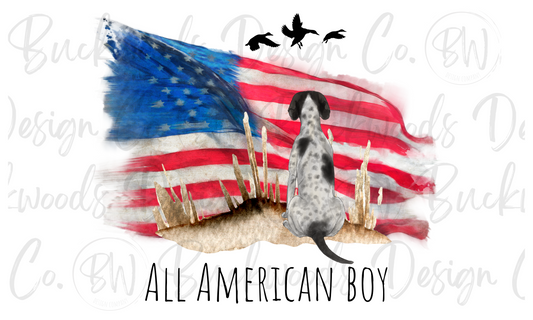 All American Boy Duck Hunting Digital Download PNG