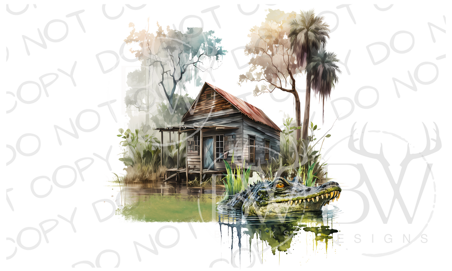 Bayou Shack Digital Download PNG