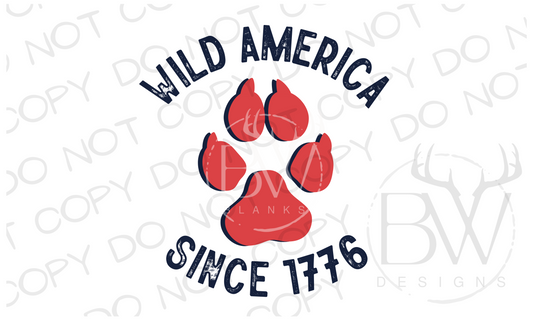 Wild American Since 1776 Fourth of July Duck Hunting Digital Download PNG