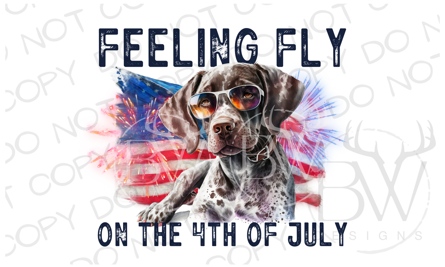 Feeling Fly on the Fourth of July Duck Hunting Digital Download PNG