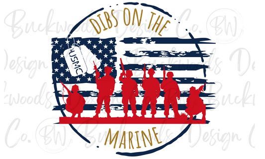 Dibs on the Marine U.S. Marines Digital Download PNG