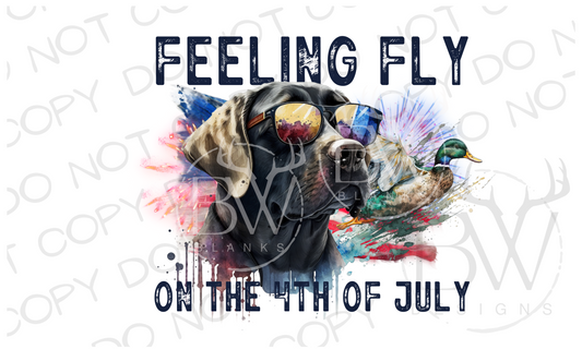 Feeling Fly on the Fourth of July Duck Hunting Digital Download PNG