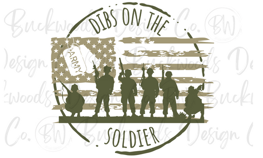 Dibs on the Soldier U.S. Army Digital Download PNG