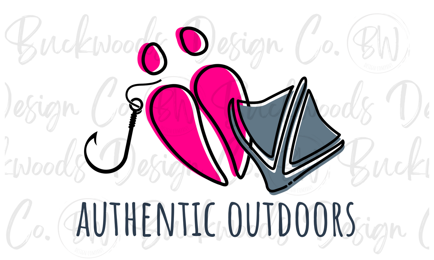 Authentic Outdoors Digital Download PNG