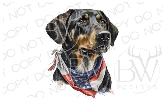 American Treeing Feist Hunting Dog Digital Download PNG