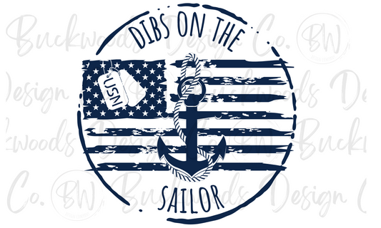 Dibs on the Sailor U.S. Navy Digital Download PNG