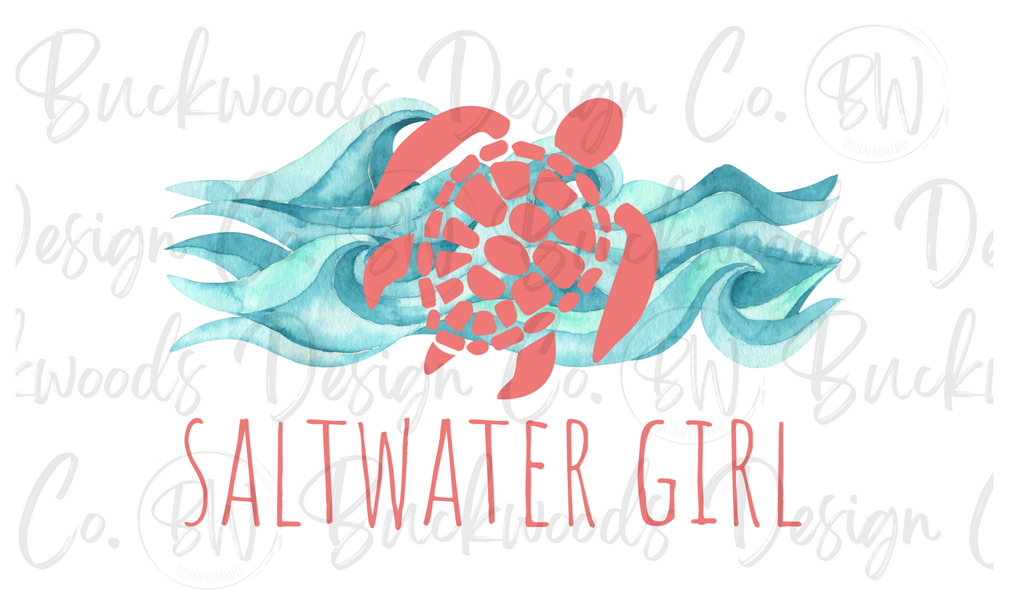 Saltwater Girl Digital Download PNG