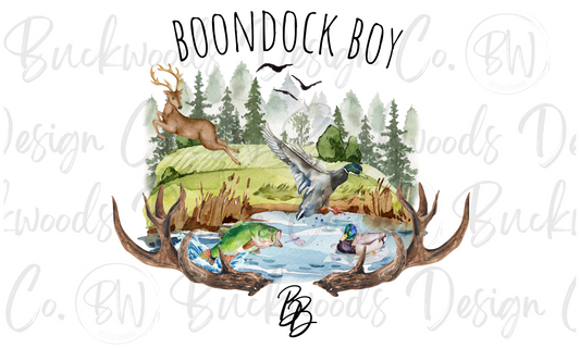 Boondock Boy Digital Download PNG