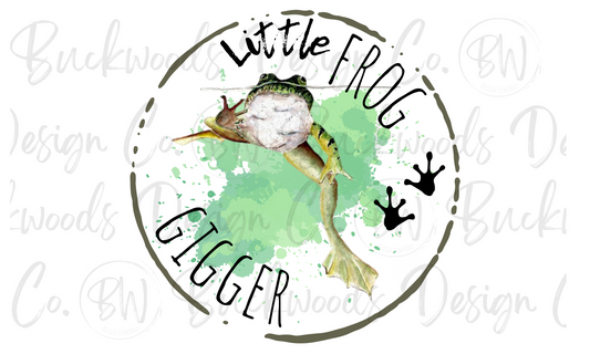 Little Frog Gigger Frog Hunting Digital Download PNG