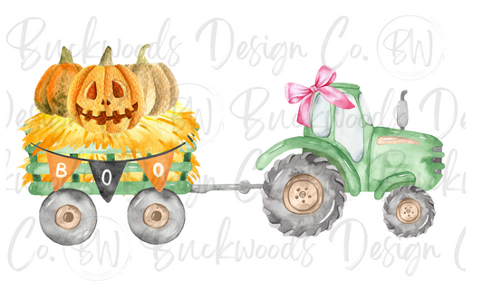 Tractor Halloween Digital Download PNG