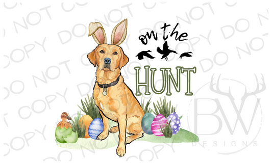 On the Hunt Easter Duck Hunting Digital Download PNG