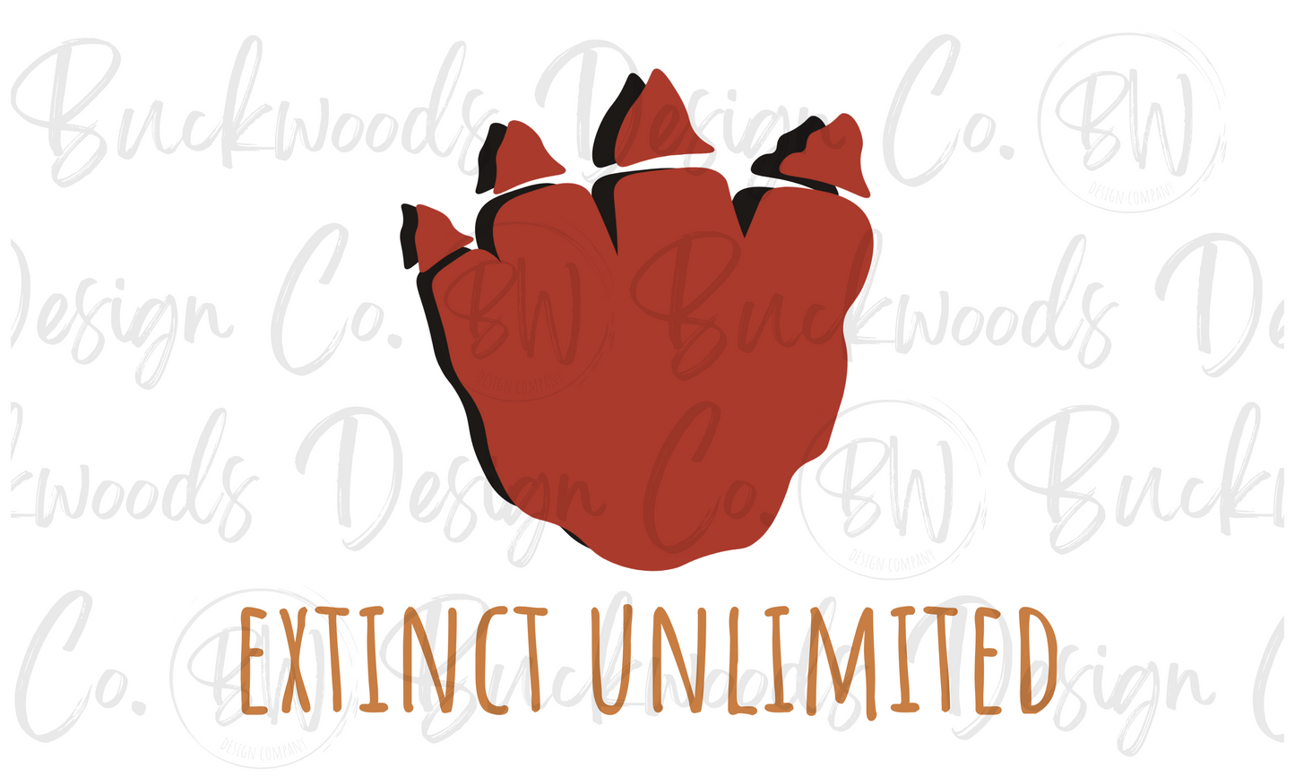 Extinct Unlimited Dinosaur Logo Digital Download PNG