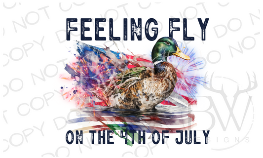 Feeling Fly on the Fourth of July Duck Hunting Digital Download PNG