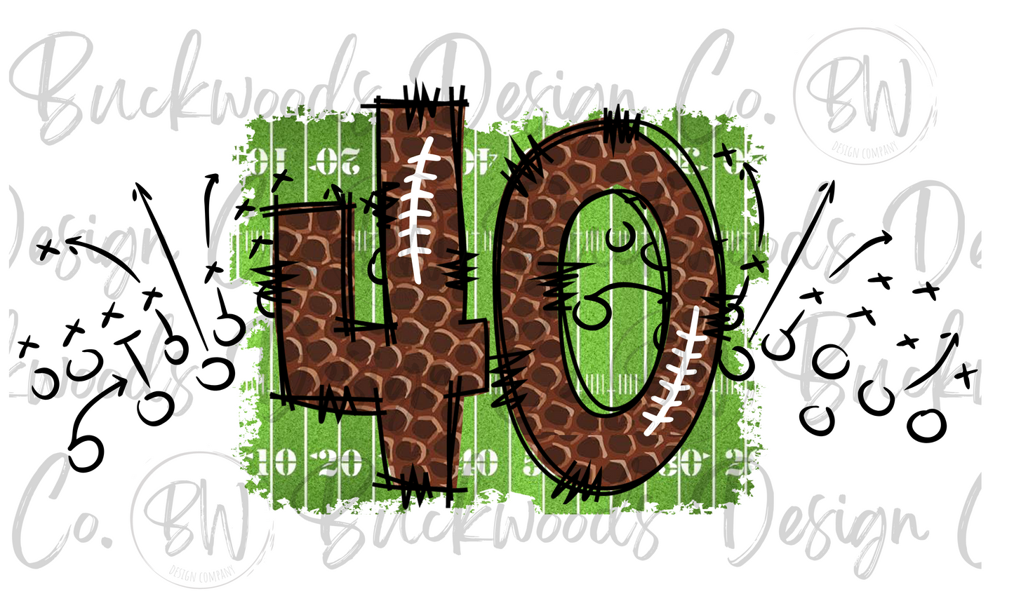 40 Doodle Football Jersey Numbers Football Digital Download PNG