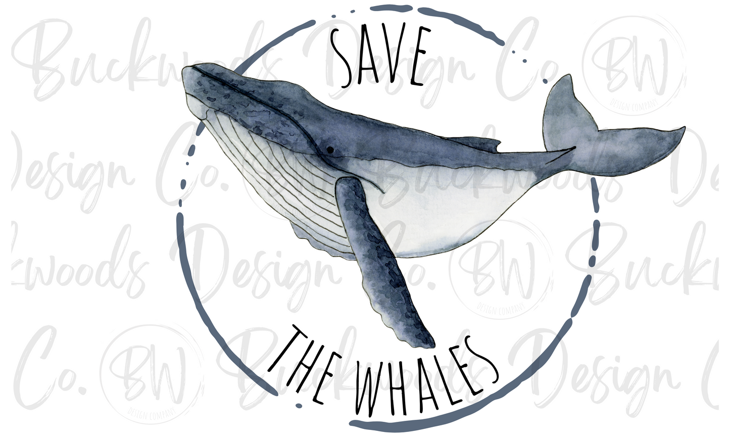 Save the Whales Digital Download PNG